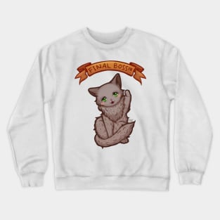 Kitty Final Boss Illustration Crewneck Sweatshirt